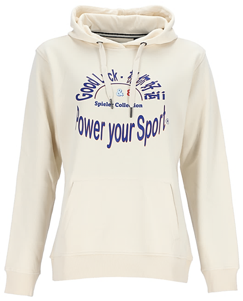 Frauen Sweatshirt mit Power your Sport Logo in coolen Farben.