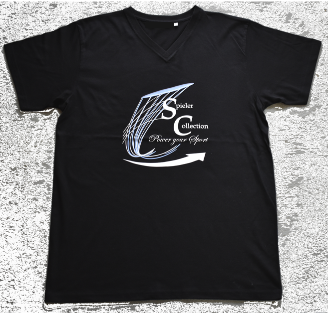 T-Shirt schwarz mit Spieler Collection Logo